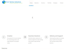 Tablet Screenshot of erontechnosolutions.com